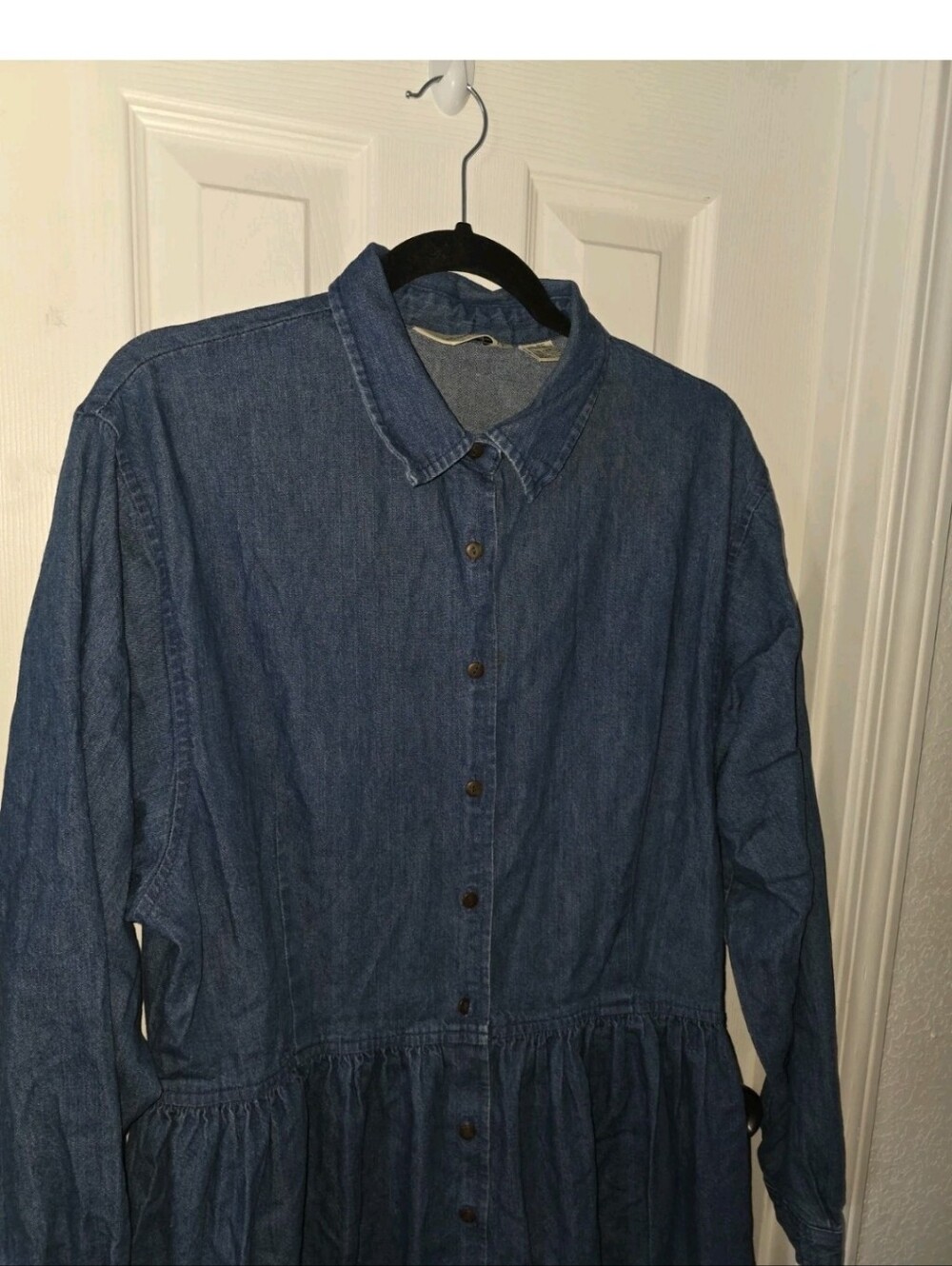 Vintage Eddie Bauer Maxi Denim Dress Size XL - Picture 5 of 16
